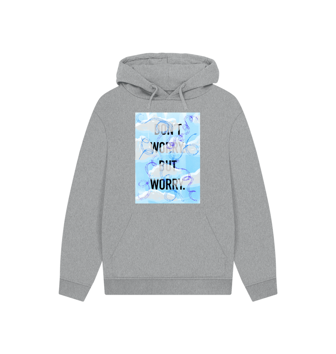 Athletic Grey DON'T  WORRY BUT WORRY Hoodie unisex