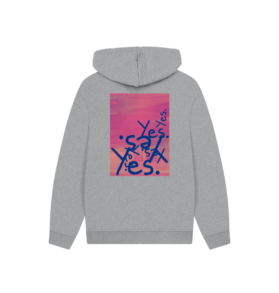 Athletic Grey Yes Yes Hoodie Unisex