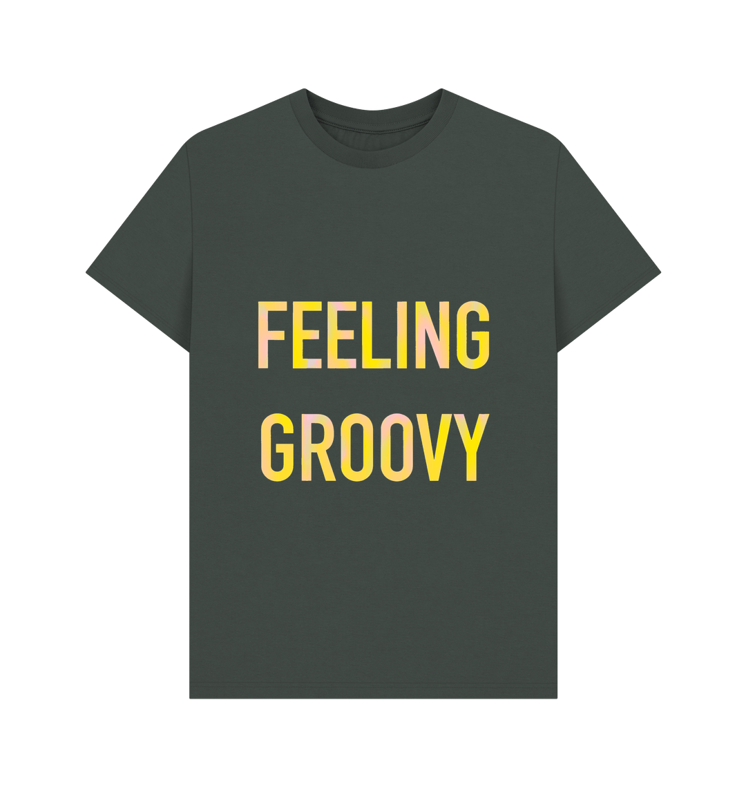 Dark Grey FEELING GROOVY mens T