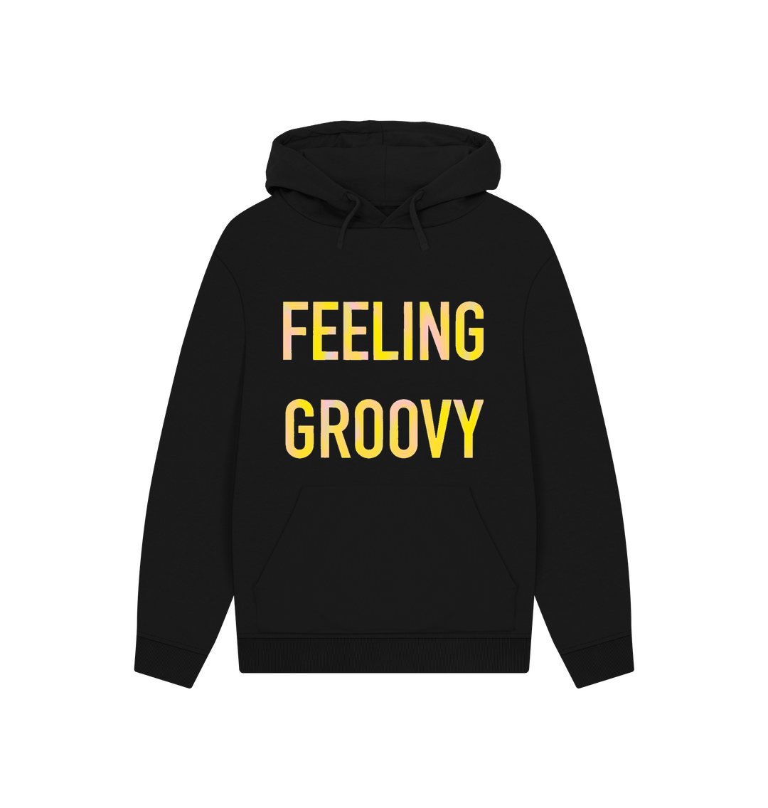 Black FEELING GROOVY Hoddie uniaex