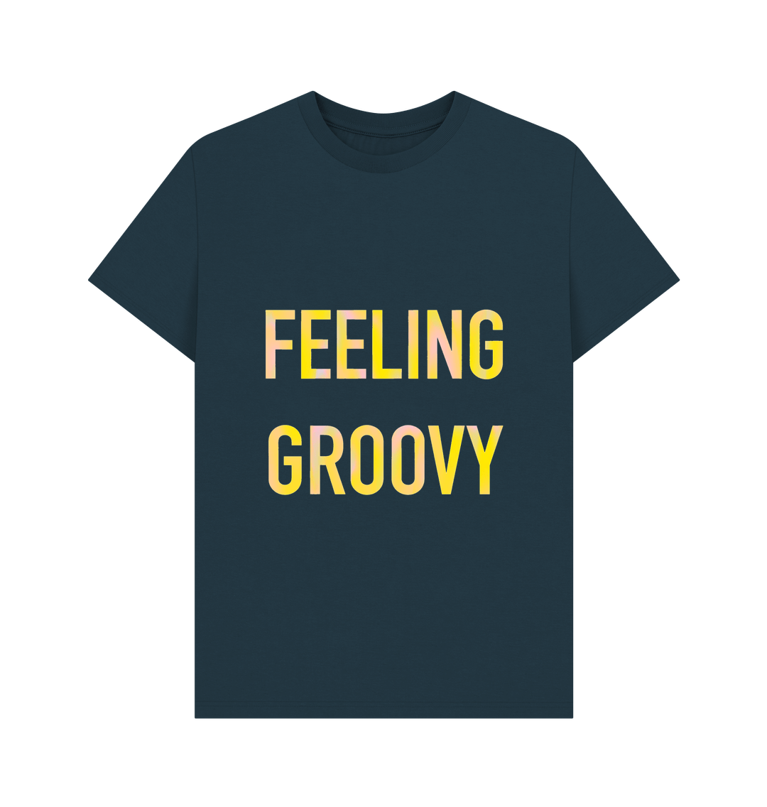 Denim Blue FEELING GROOVY mens T