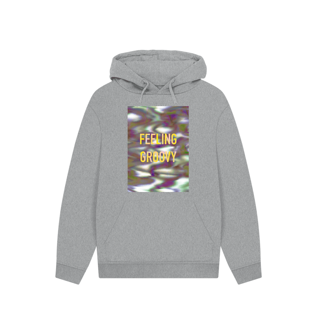 Athletic Grey FEELING GROOVY Hoddie uniaex on block graphic